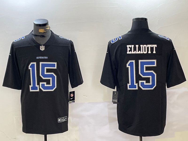 Men Dallas Cowboys #15 Elliott Black 2024 Nike Vapor Limited NFL Jersey->indianapolis colts->NFL Jersey